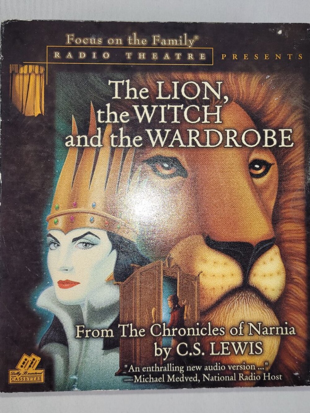 CS Lewis Chronicles Narnia Lion With Wardrobe Cassette Audio Book 2 Tapes
